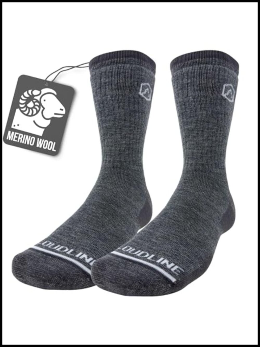 Merino Wool Hiking Socks Ultralight Thin Anti-Blister Moisture Wicking Crew